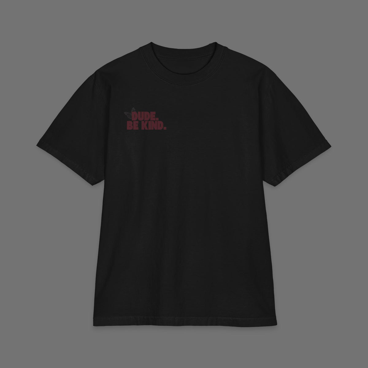 Choose To Be Kind T-Shirt — Black / Burgundy